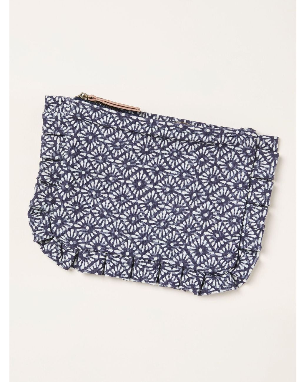 FatFace Blue Fatface Ditsy Floral Frill Pouch