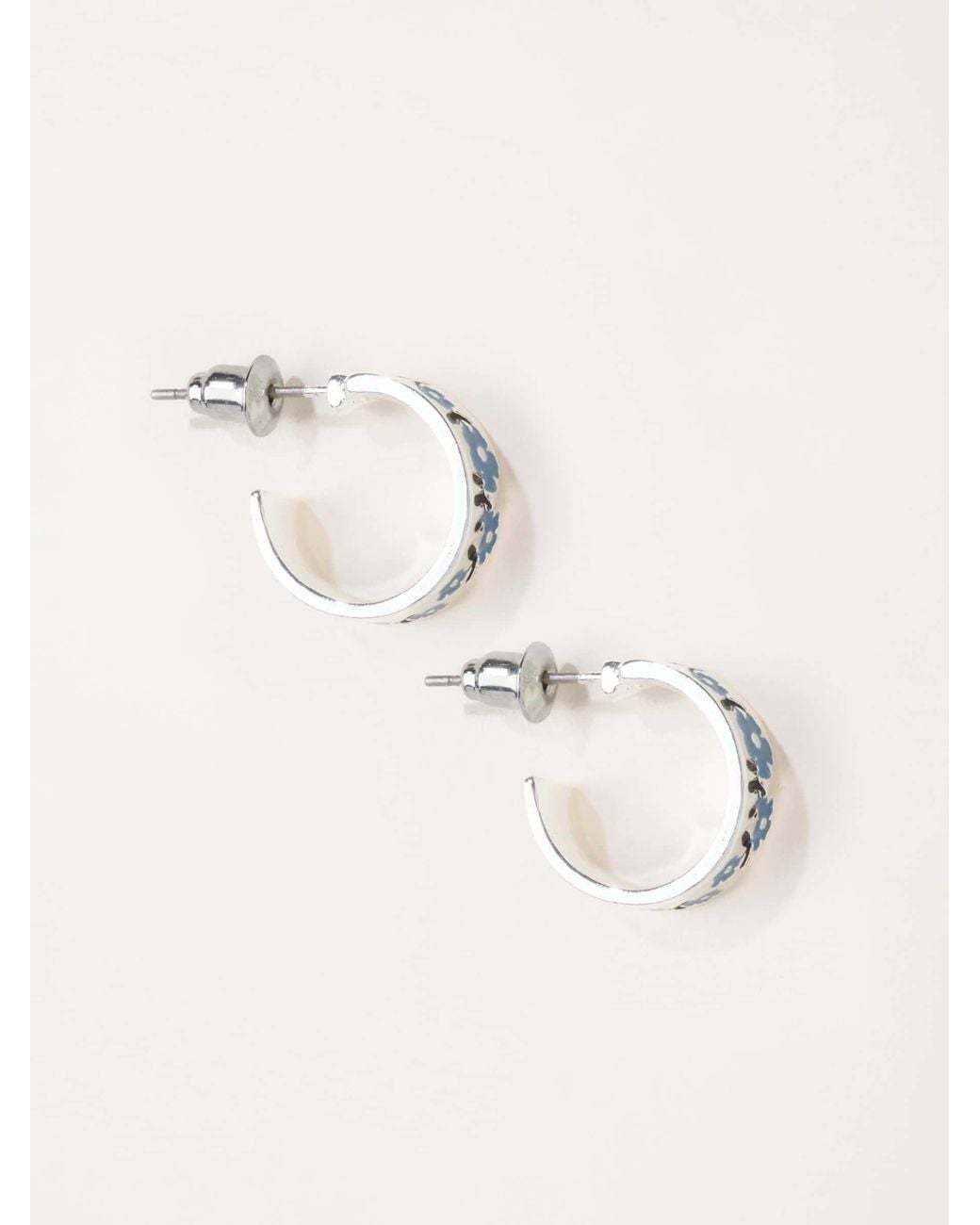FatFace Natural Floral Hoops