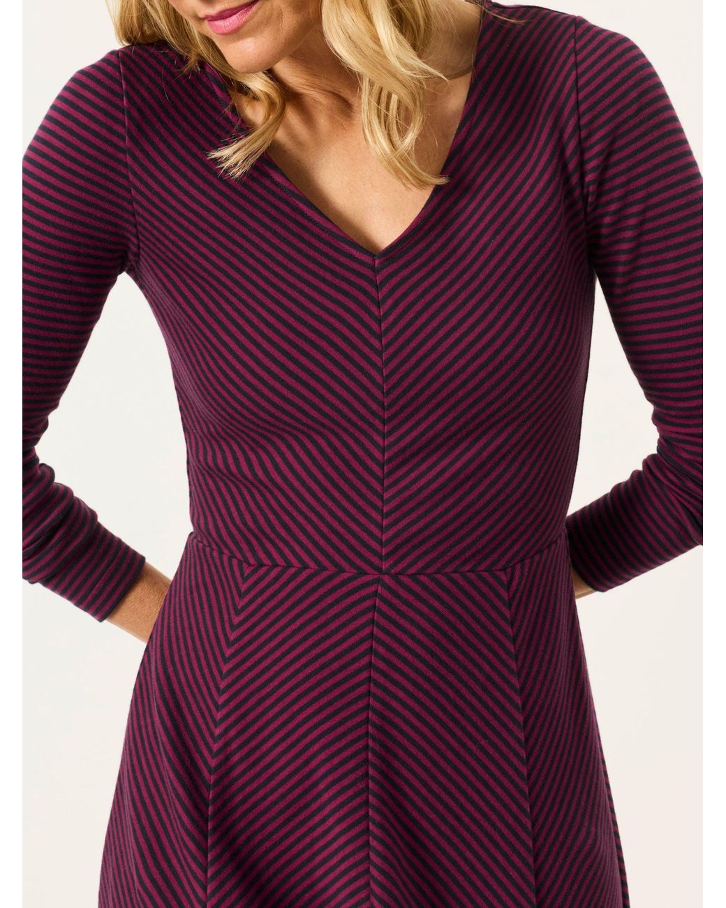 FatFace Purple Fatface Polly Petite Jersey Dress