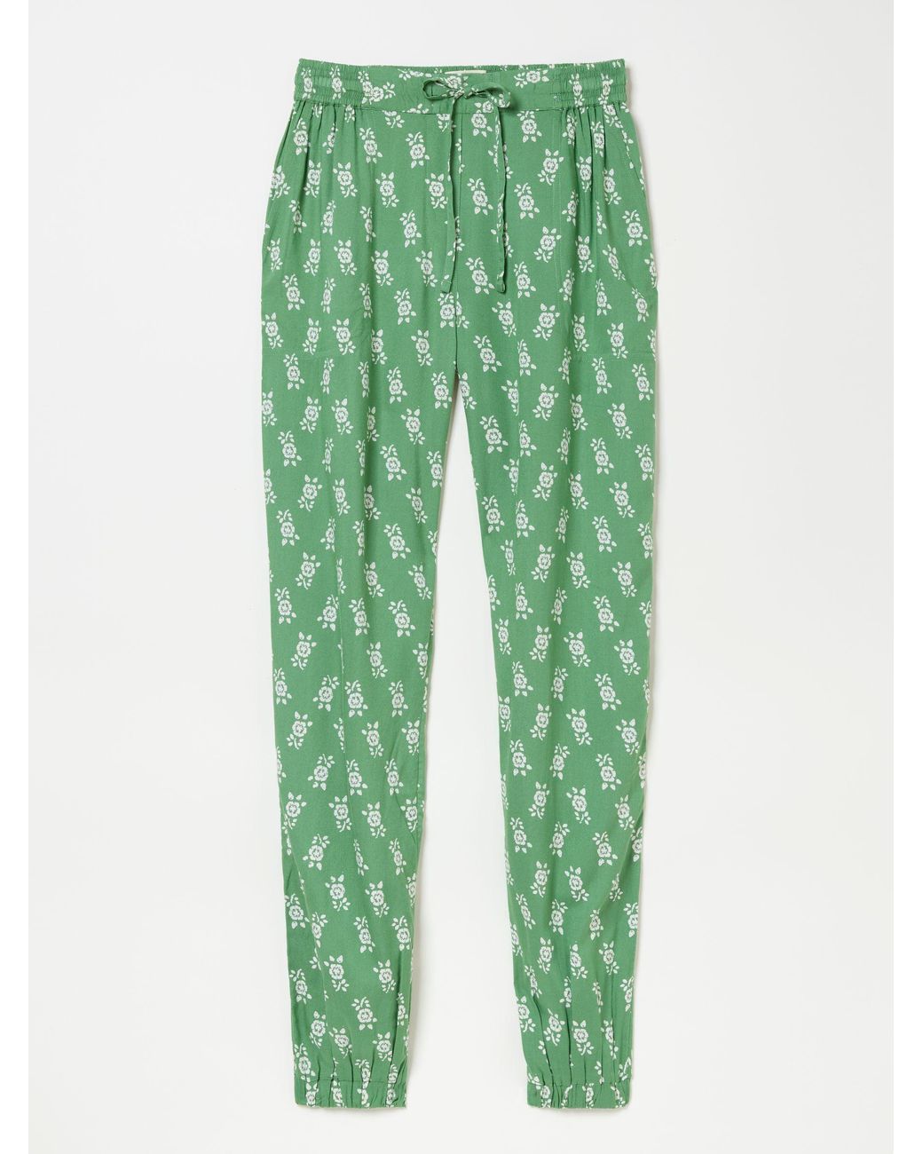 FatFace Green Lyme Cuffed Jogger