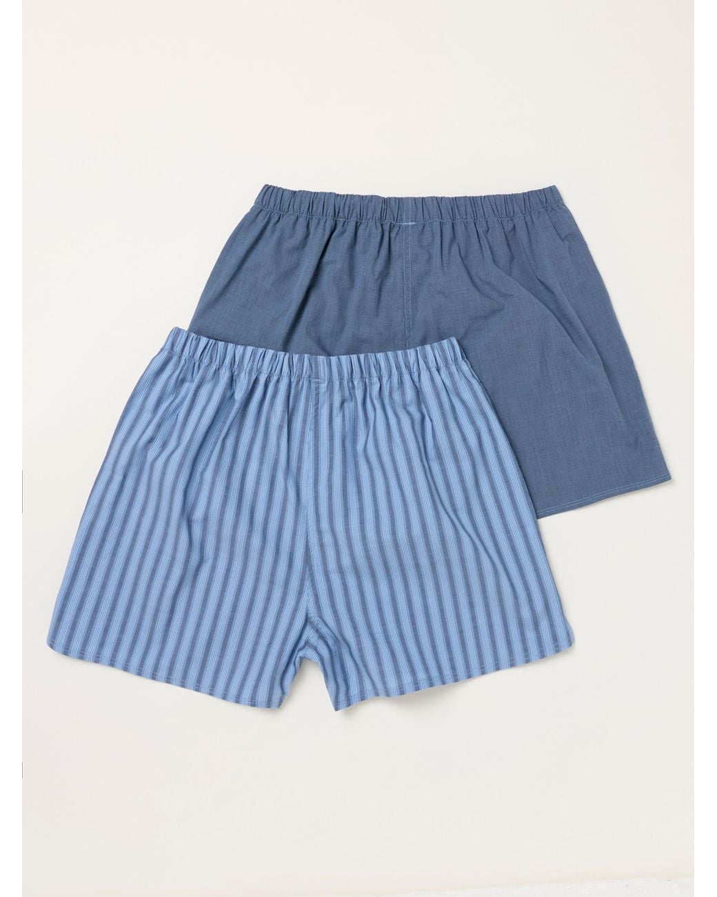 FatFace Blue 2 Pack Woven Boxers for men
