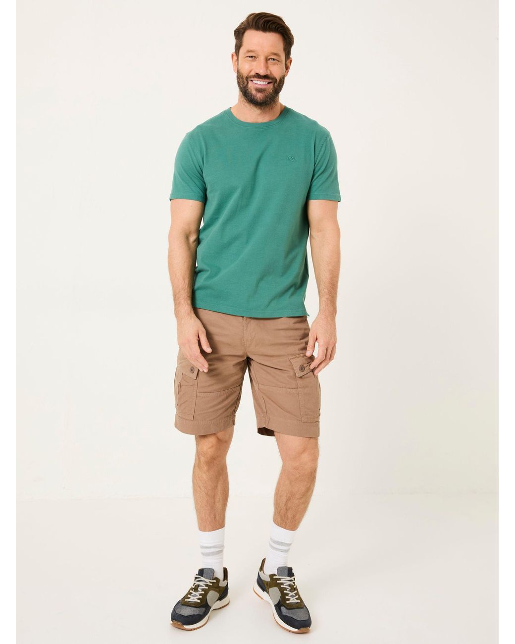 FatFace Green Breakyard Cargo Shorts for men