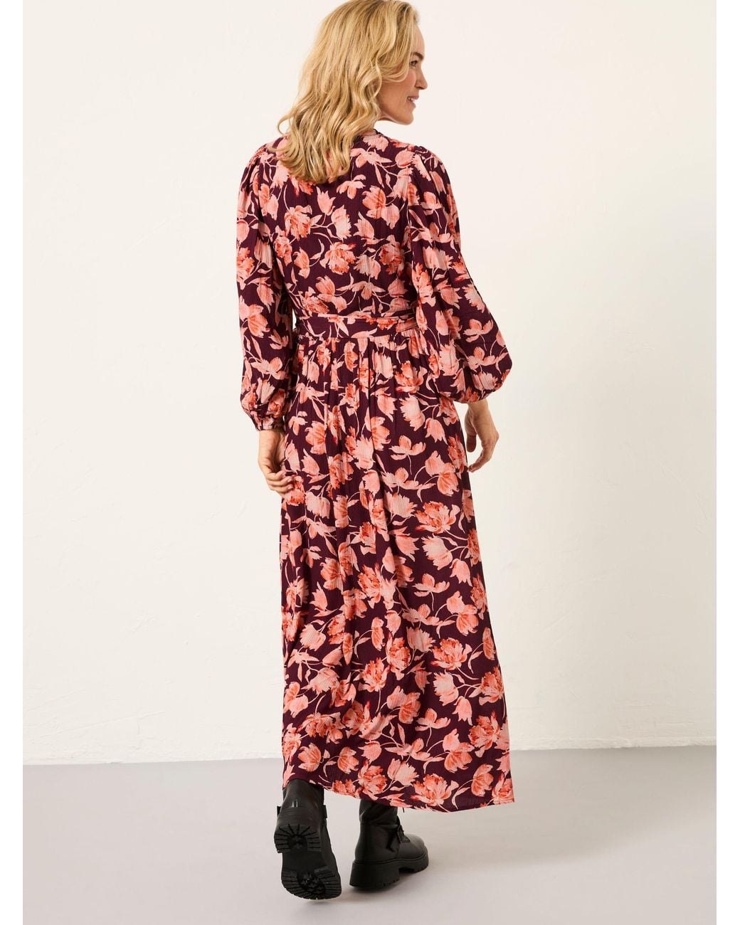 FatFace Red Fatface Lottie Maxi Dress