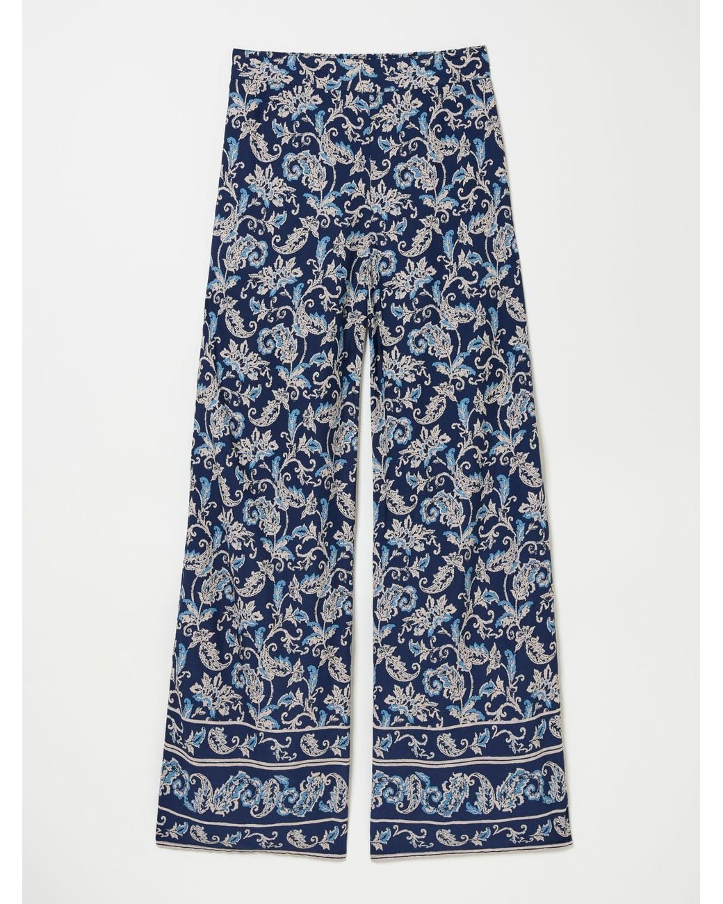 FatFace Blue Isla Wide Leg Trousers