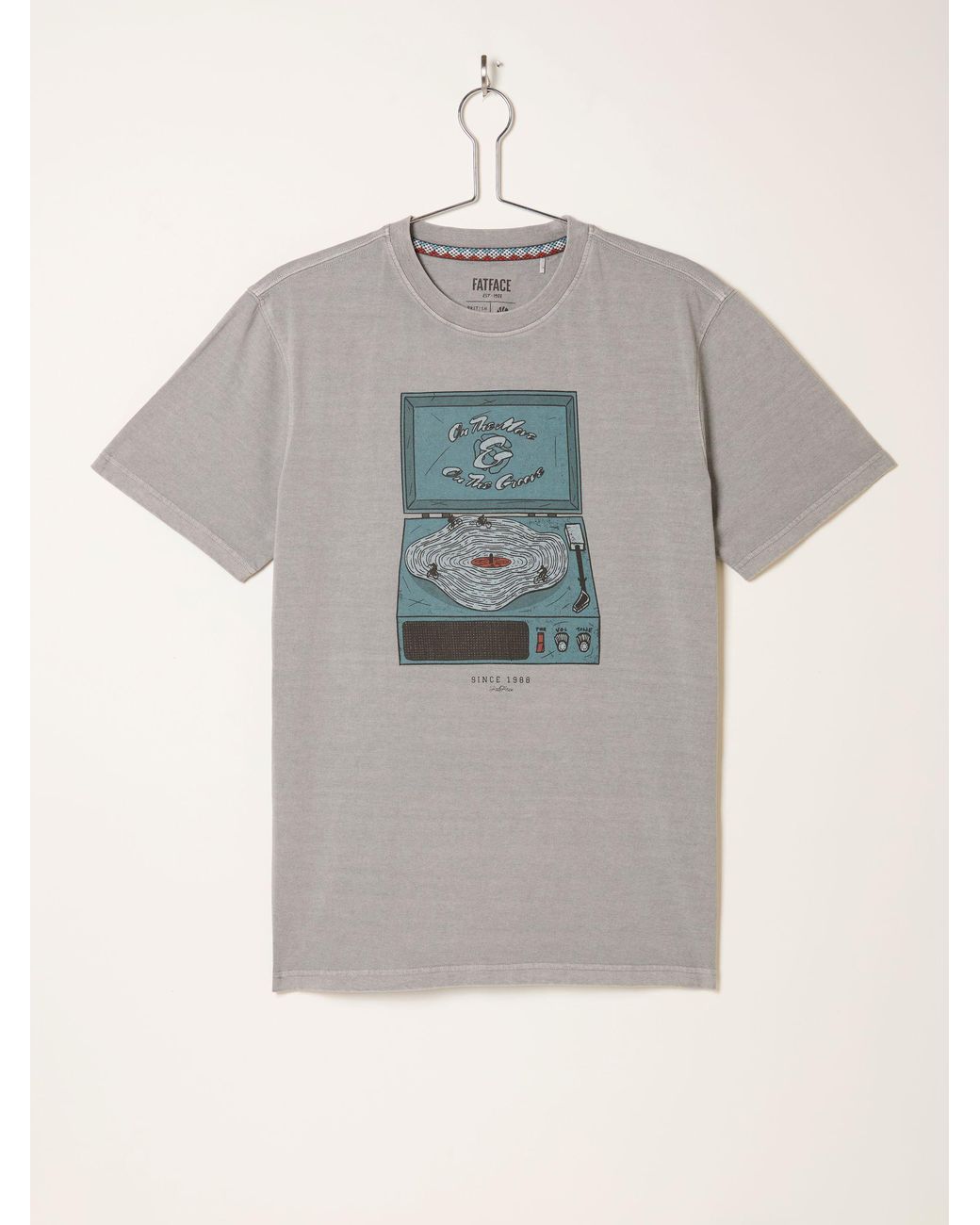 FatFace Gray Vinyl Bike Graphic Tshirt for men