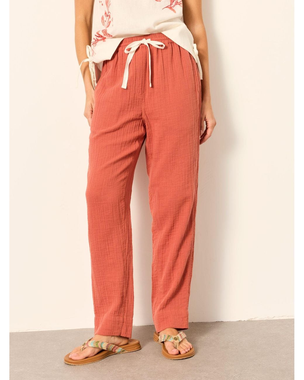 FatFace Orange Charlie Tapered Trousers
