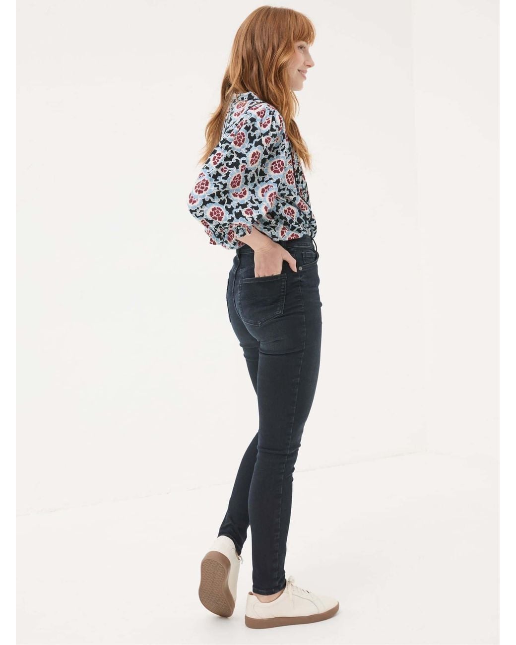 FatFace Blue Harlow Highwaist Skinny Jeans