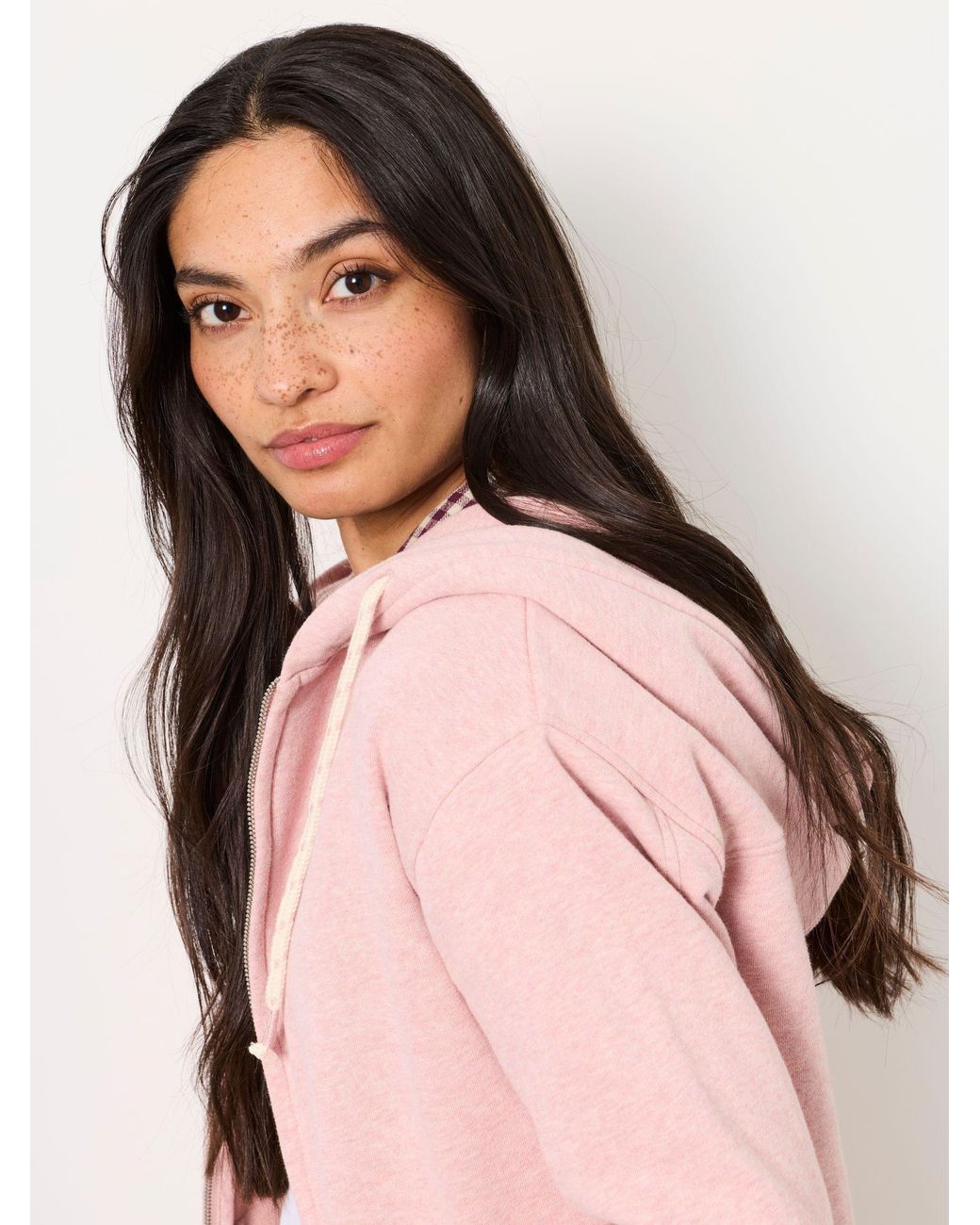 FatFace Red Fern Zip Through Hoodie