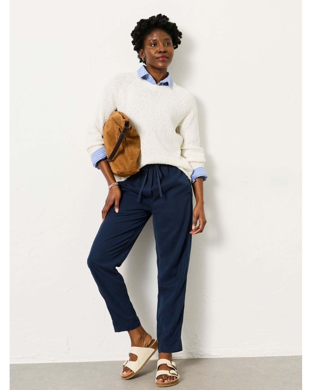 FatFace Blue Charlie Tapered Trousers