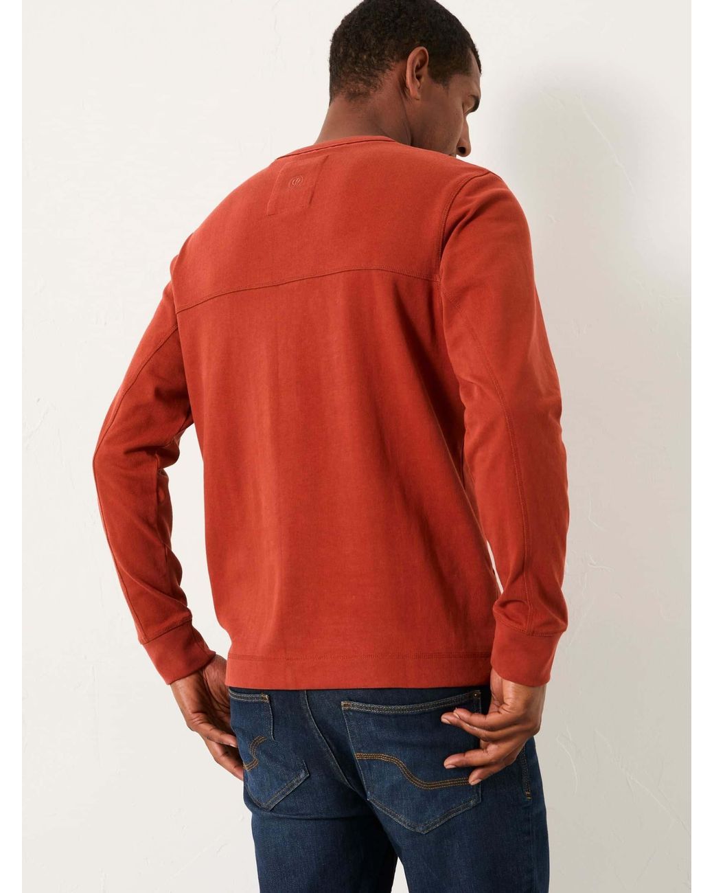 FatFace Red Wilman Crew Sweat for men