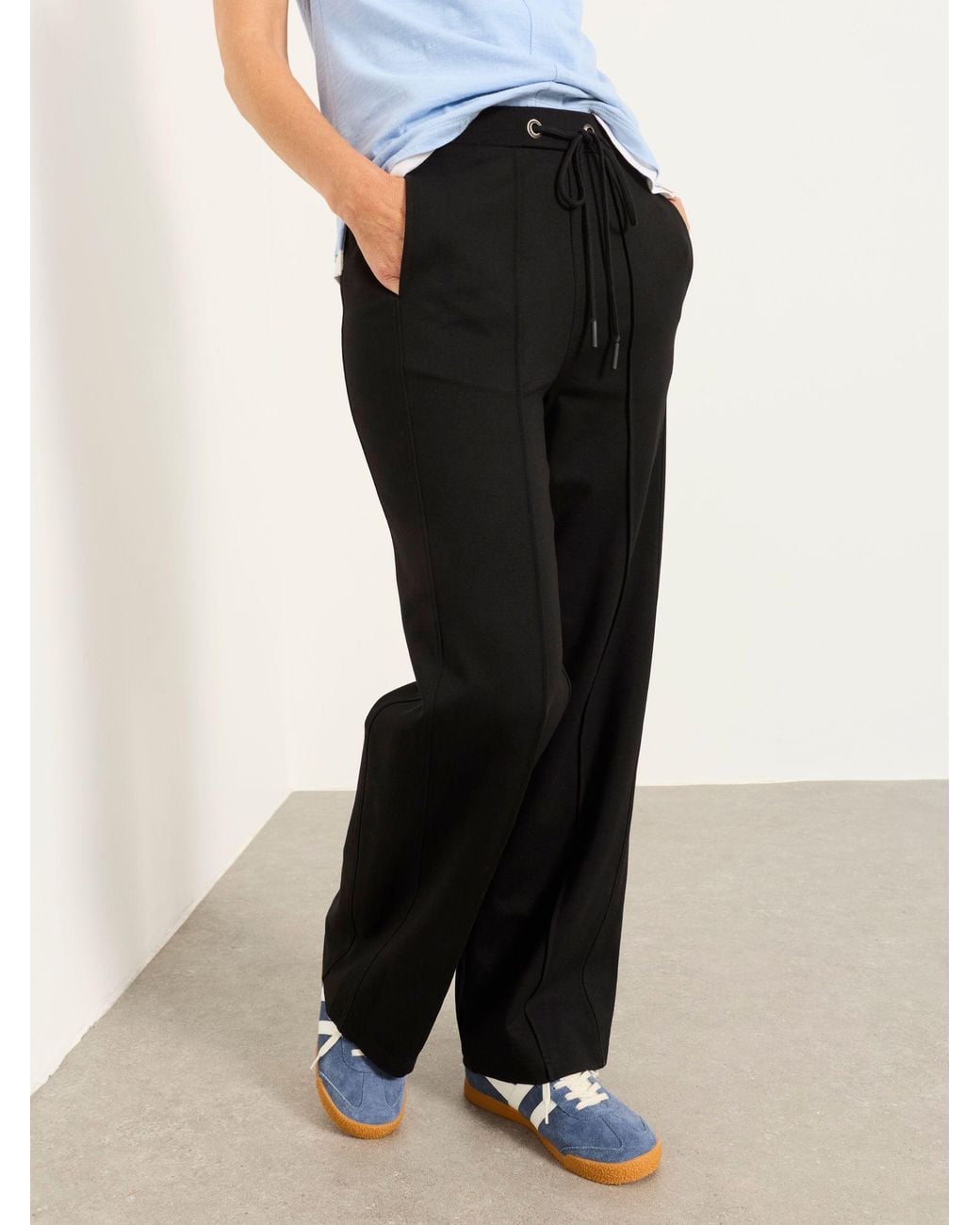 FatFace Black Ely Petite Ponte Trousers