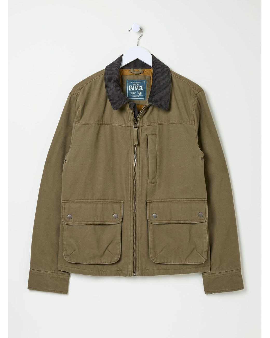 FatFace Blue Canvas Jacket for men