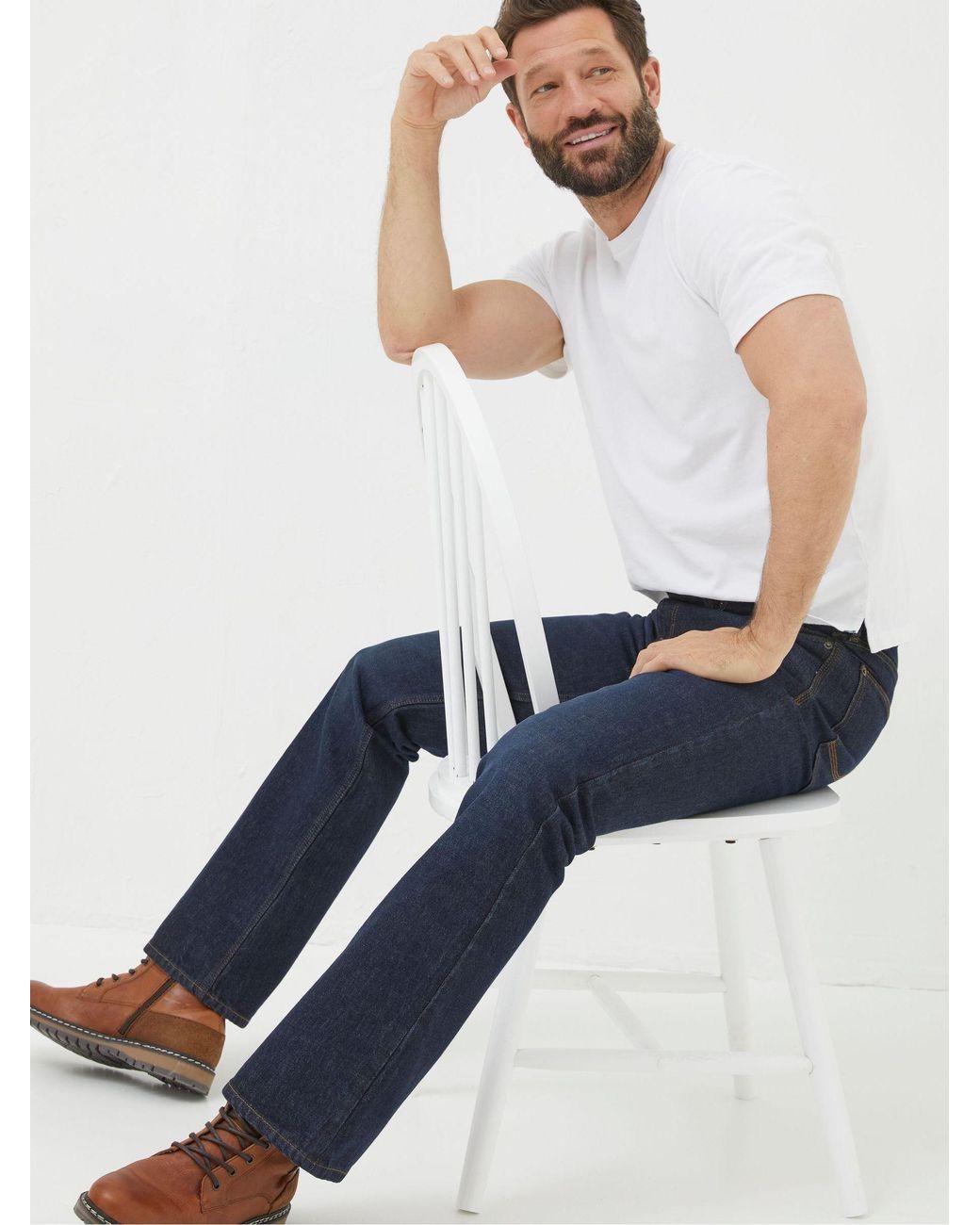 FatFace Blue Bootcut Jeans for men