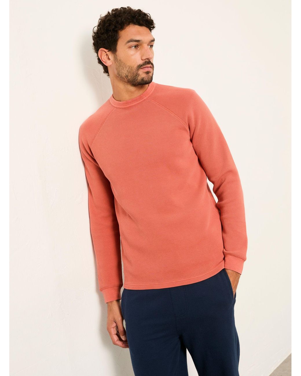 FatFace Red Wye Crew Neck Sweat for men