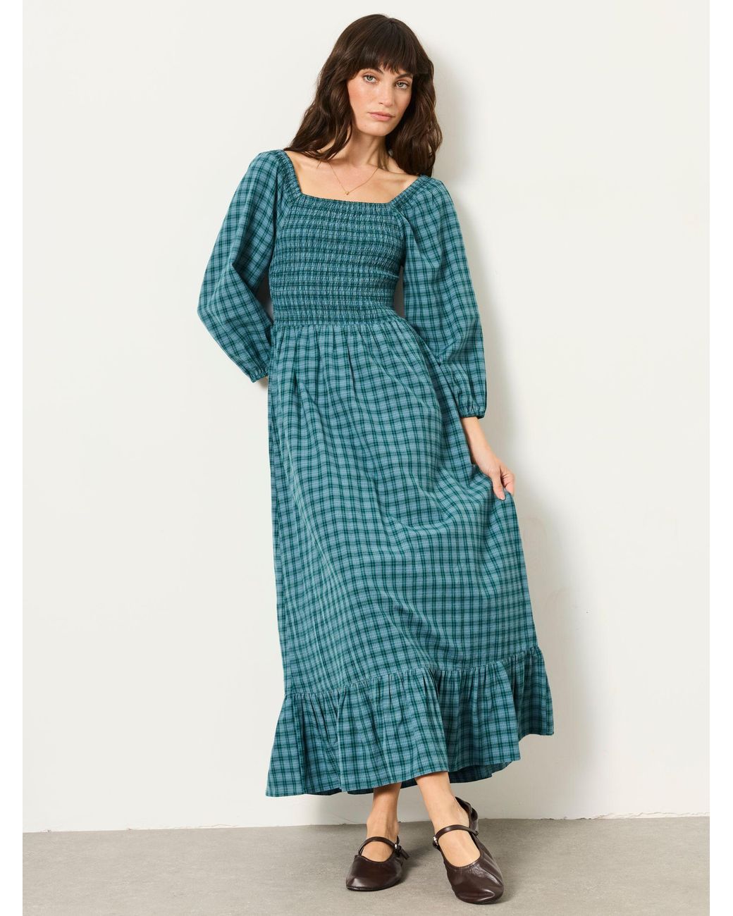 FatFace Green Fatface Adele Petite Midi Dress
