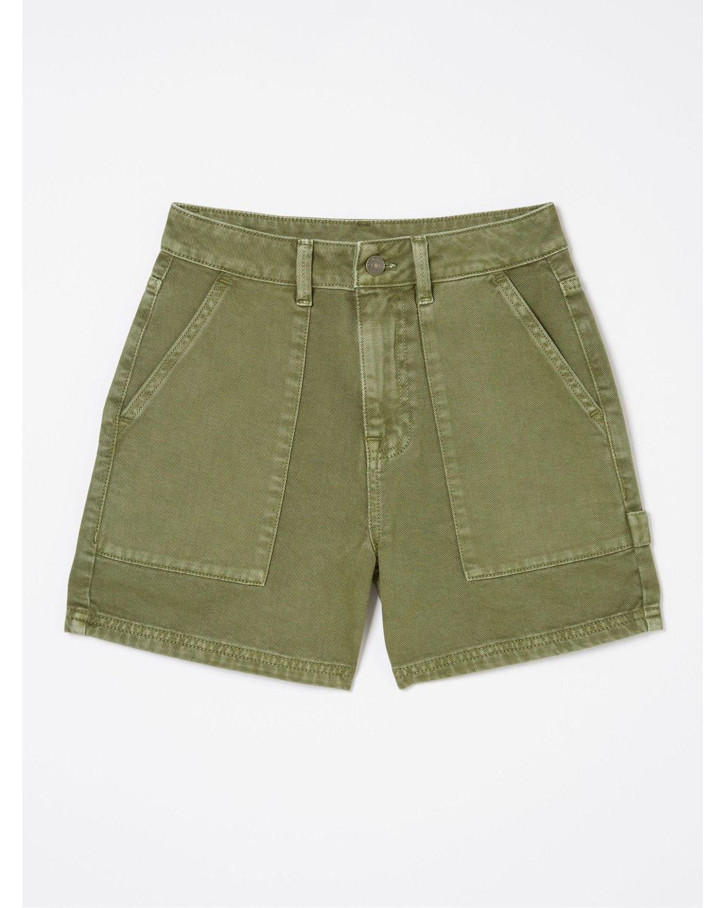 FatFace Green Cali Denim Carpenter Shorts