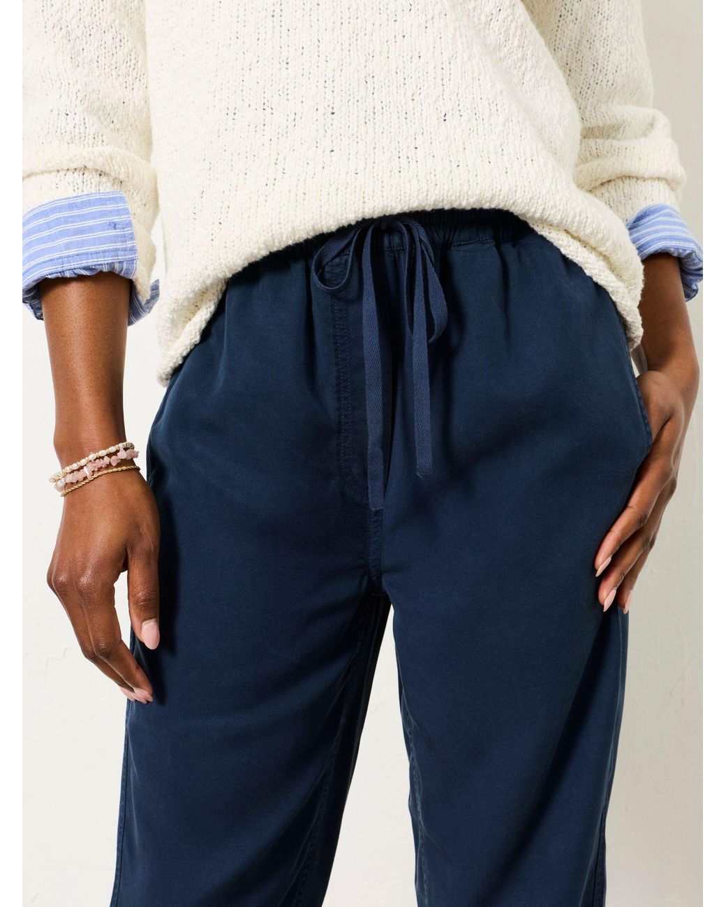 FatFace Blue Charlie Tapered Trousers