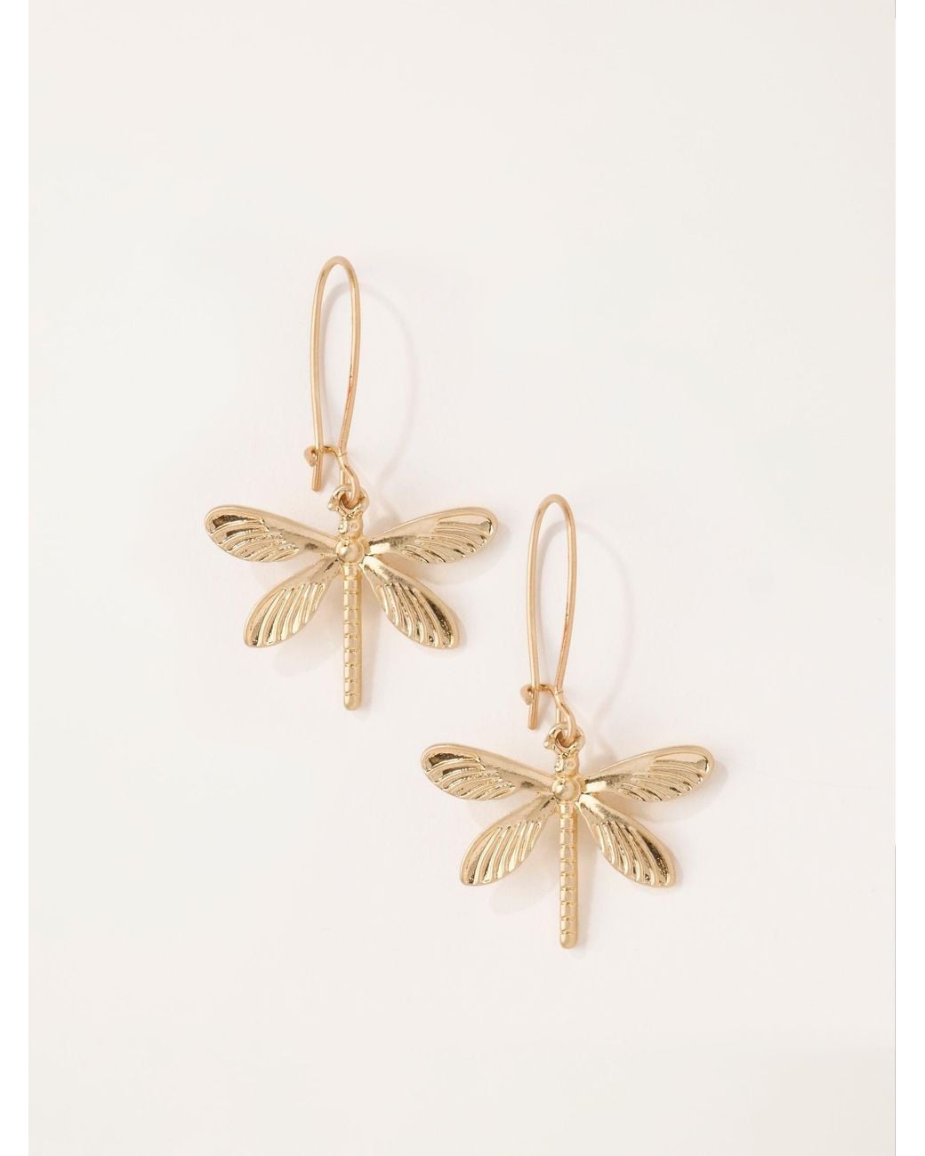 FatFace Natural Dragonfly Earrings