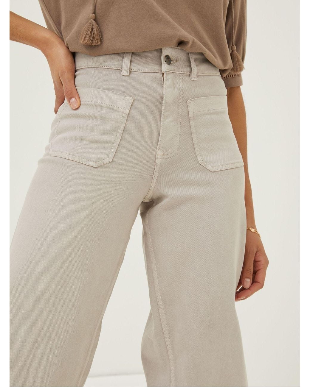 FatFace Natural Cassie Marine Straight Jeans