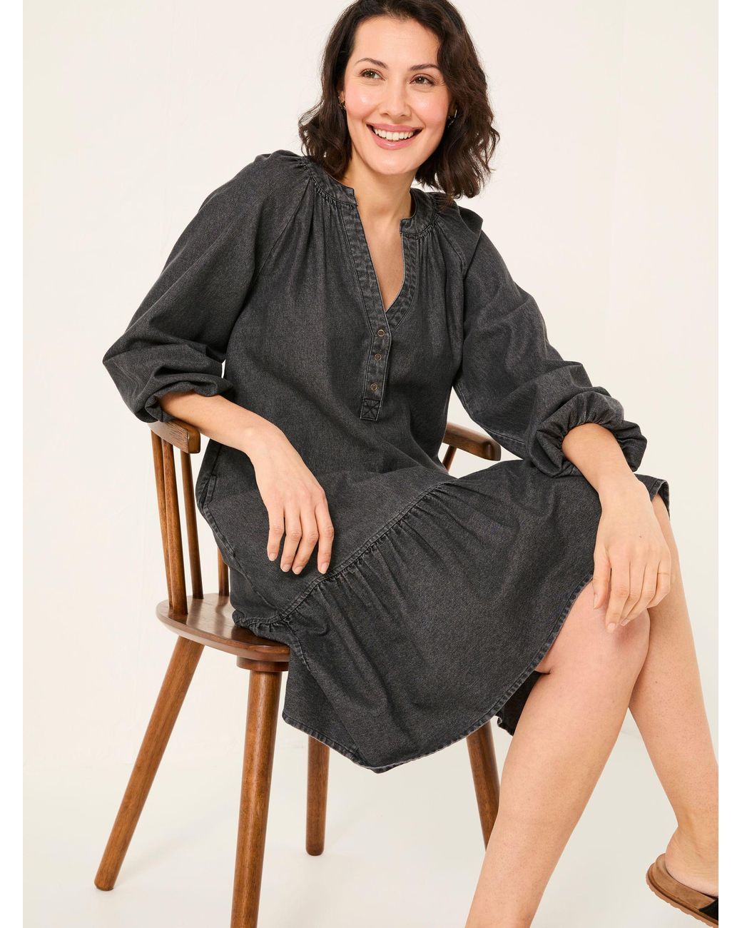 FatFace Gray Evi Dress
