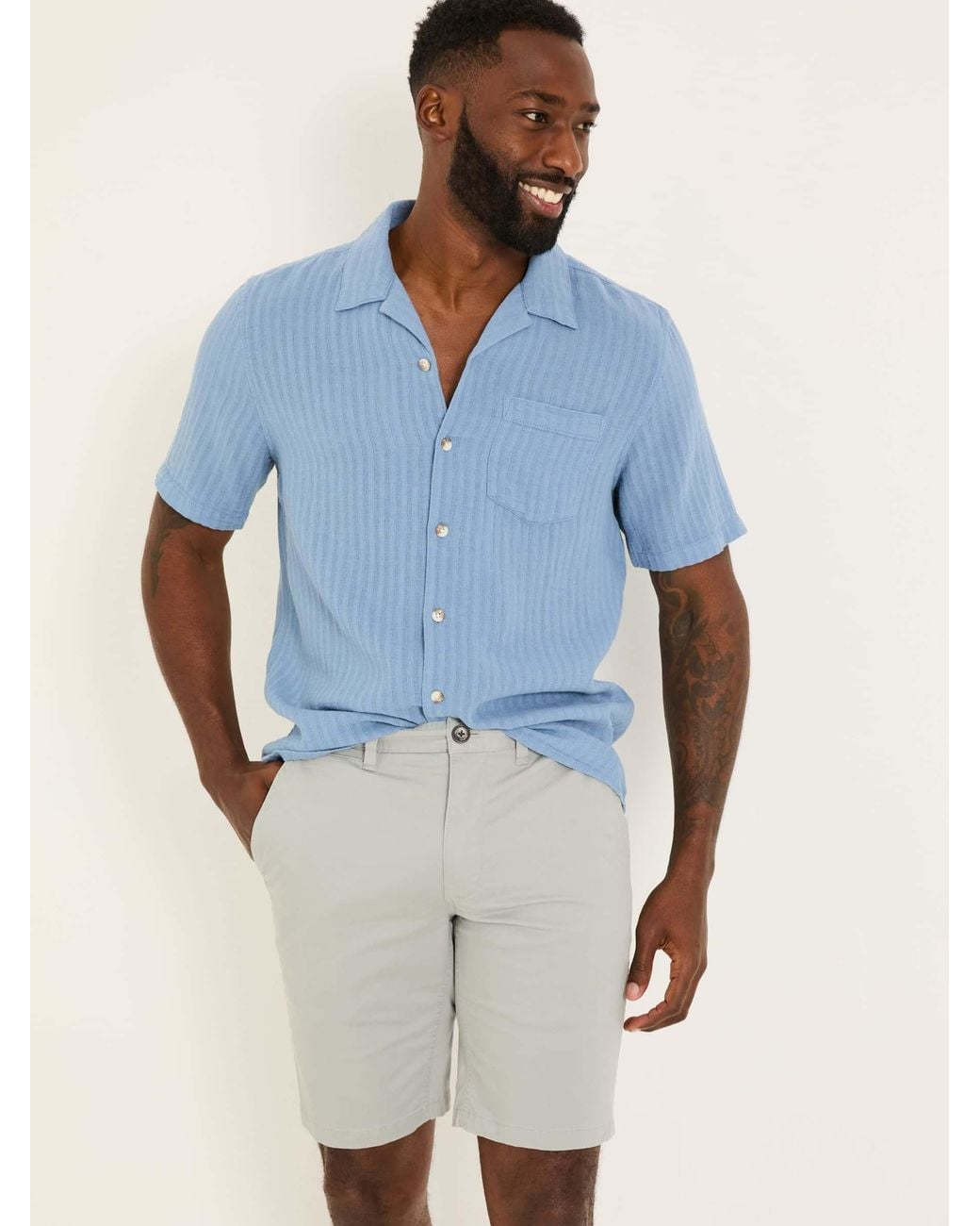 FatFace Blue Mawes Chino Shorts for men
