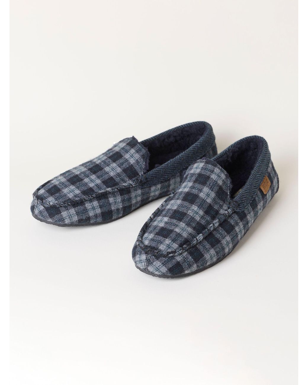 FatFace Blue Fatface Noah Moccasin Slipper for men