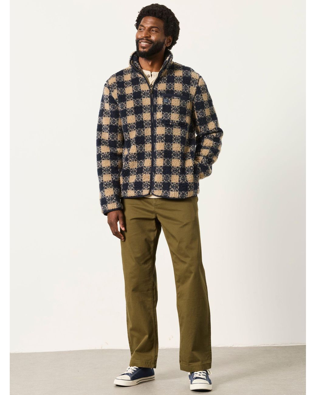 FatFace Green Carbis Relaxed Fit Chinos for men
