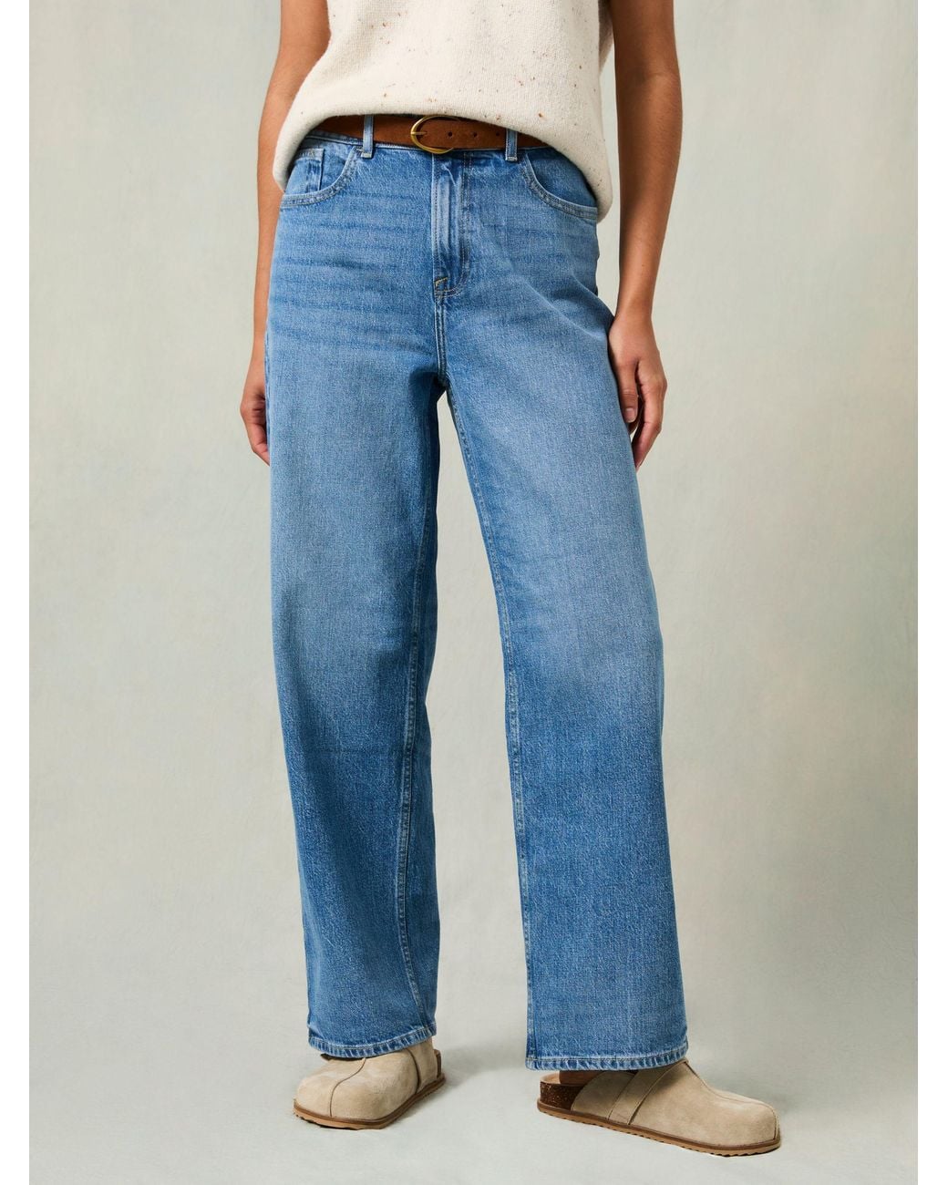 FatFace Blue Filby Relaxed Straight Jeans