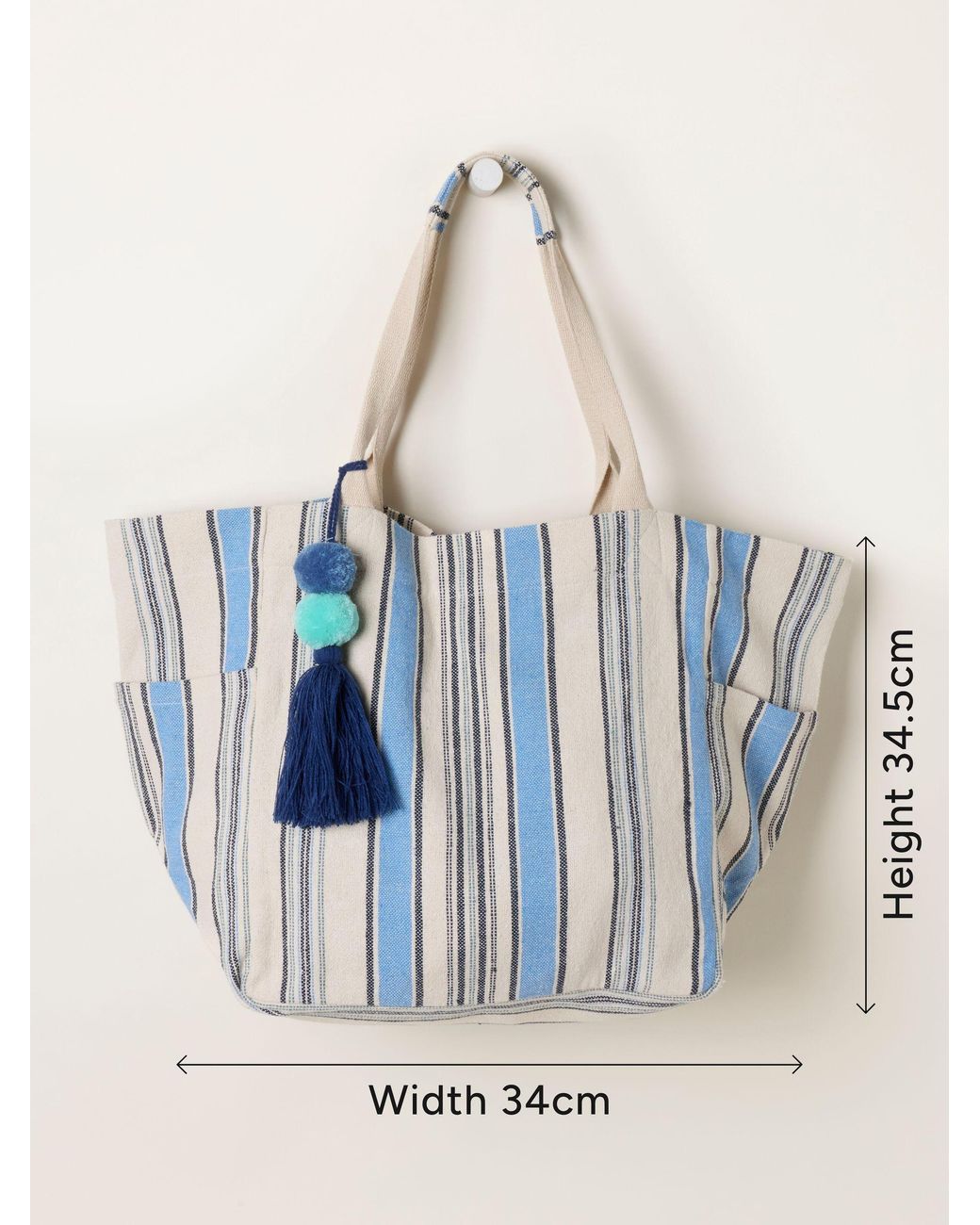 FatFace Blue Stripe Tote Bag