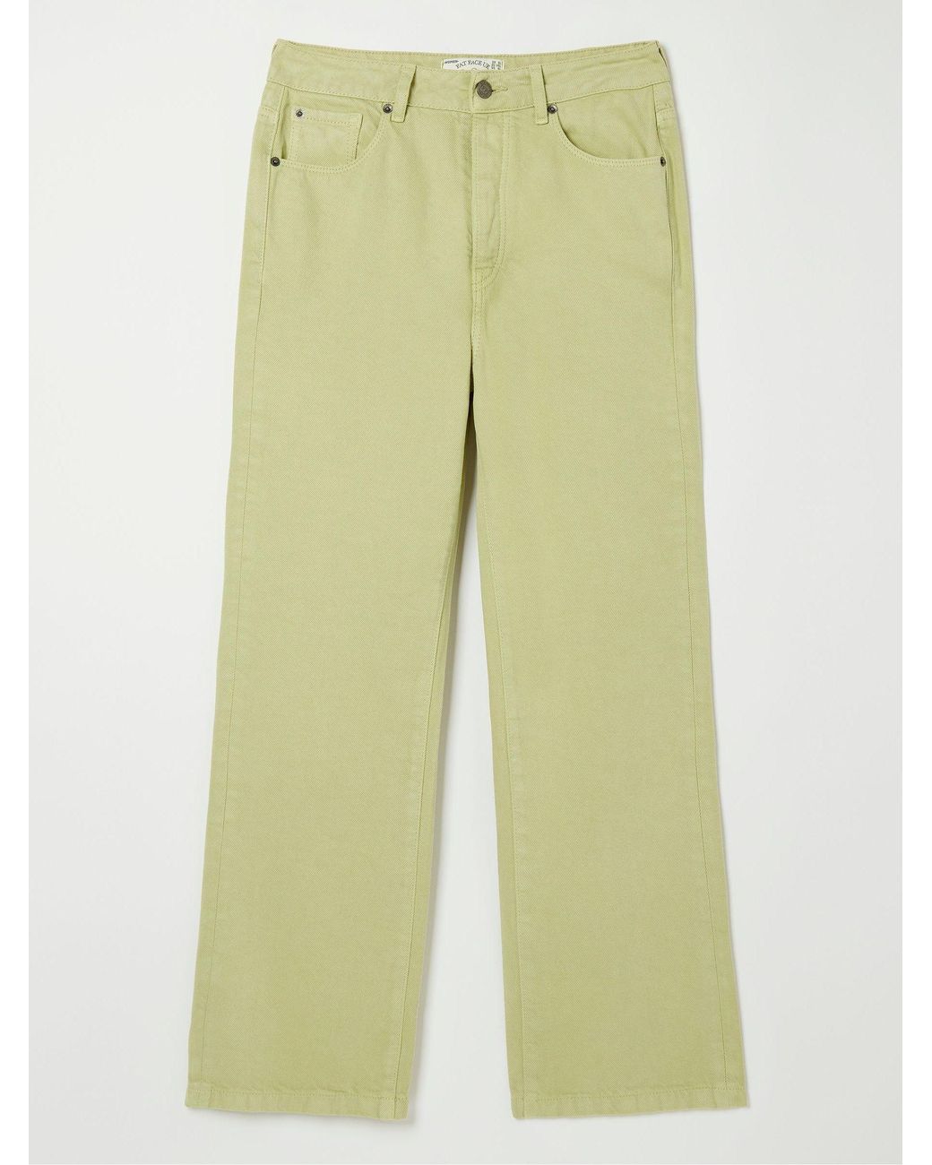 FatFace Natural Ellen Coloured Wide Leg Jeans