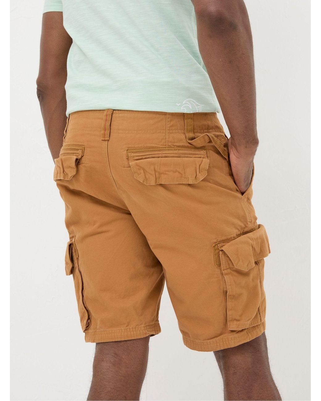 FatFace Brown Breakyard Cargo Shorts for men