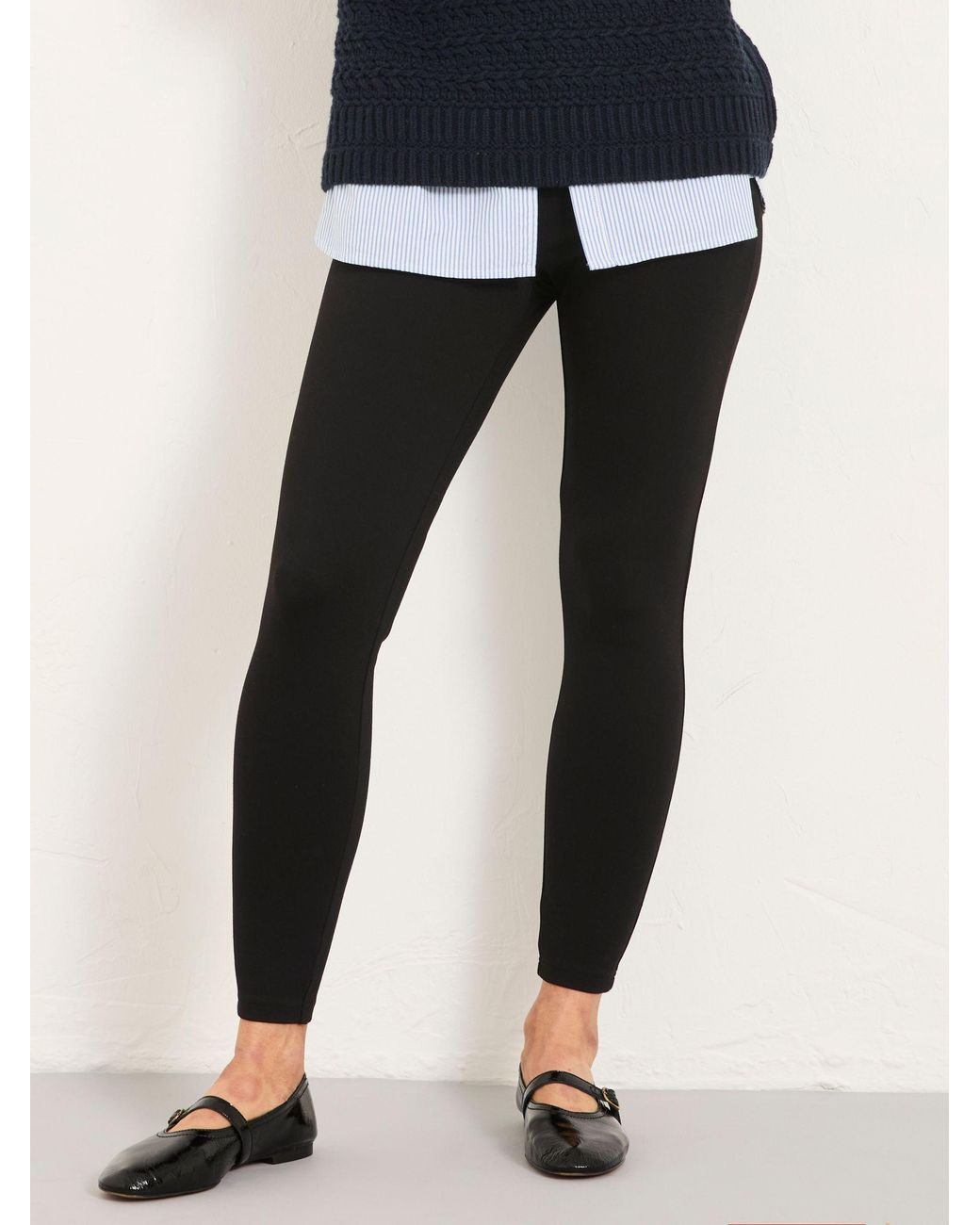 FatFace Black Polly Ponte Legging