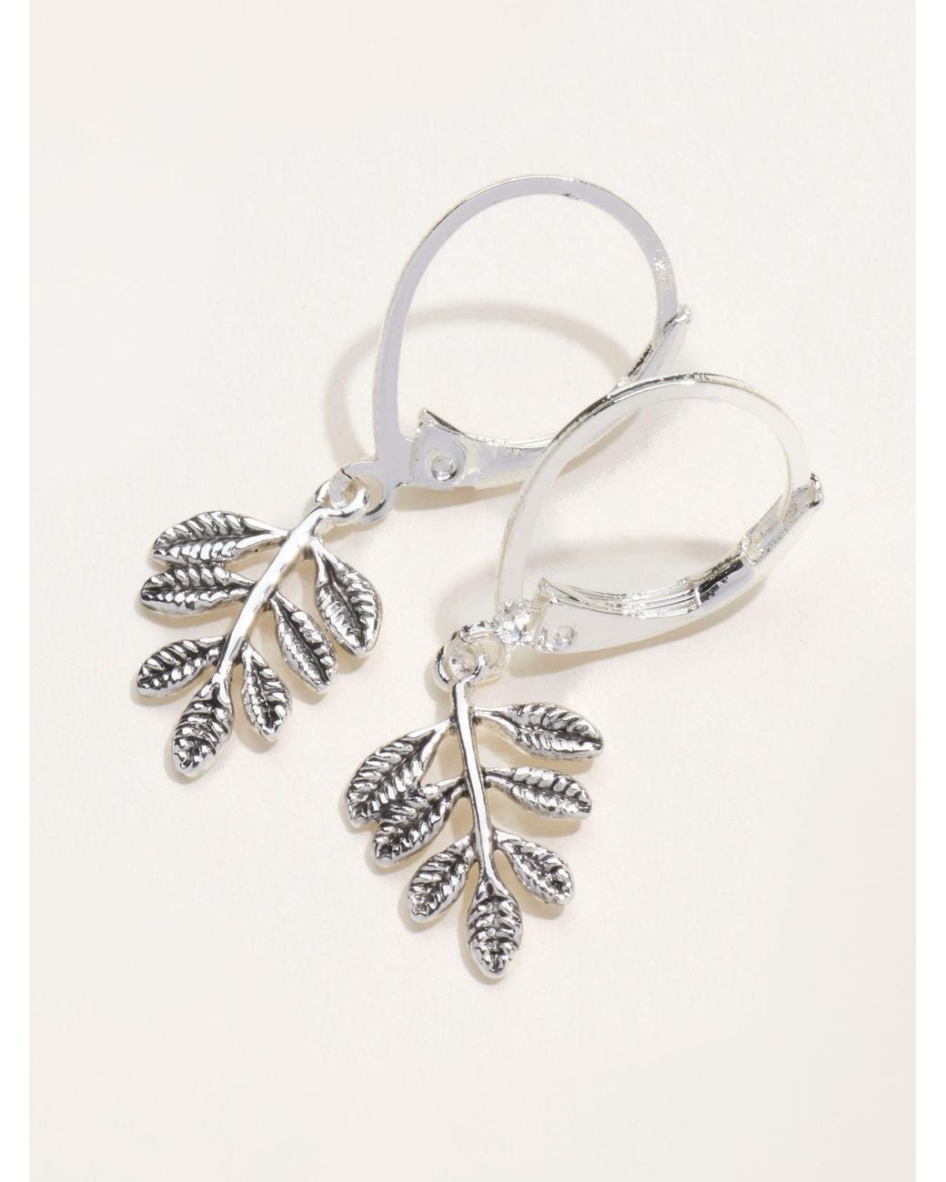 FatFace Natural Fatface Tone Leaf Drop Earrings