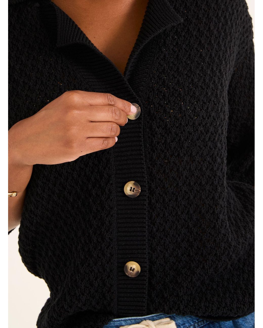 FatFace Blue 100% Cotton Beachwear Knitted Shirt