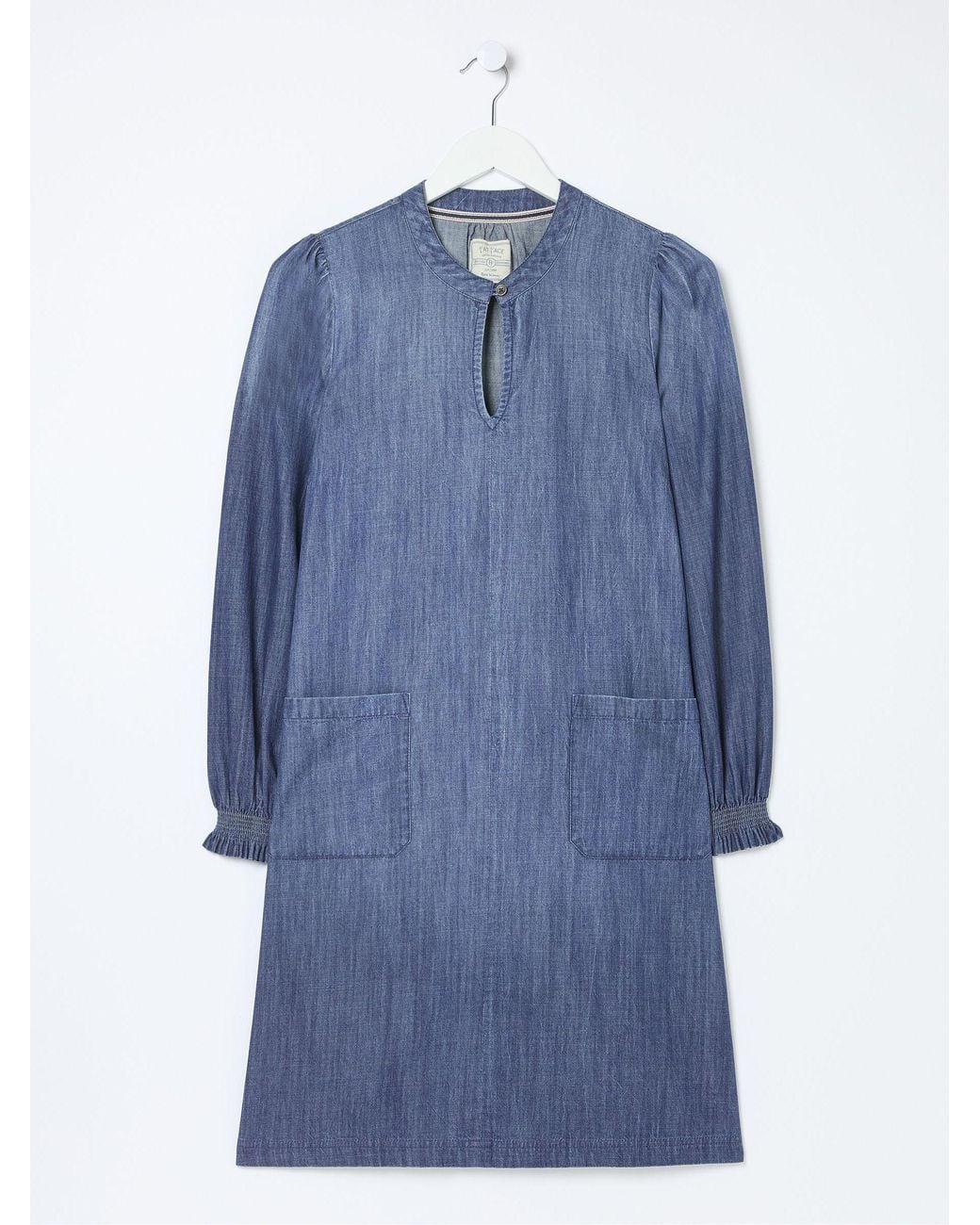 FatFace Blue Fran Denim Dress
