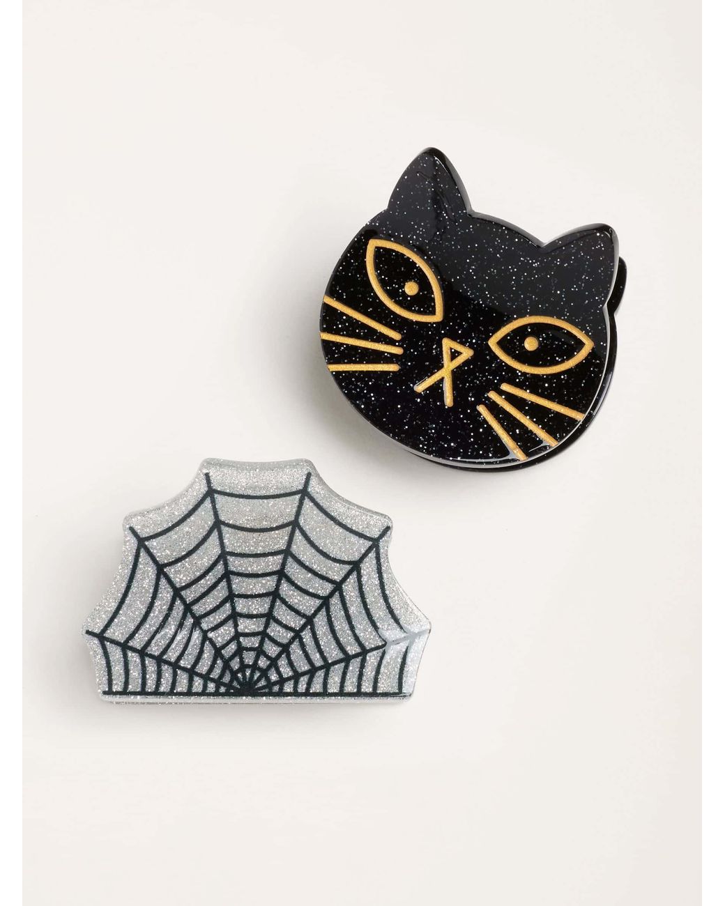FatFace Black Fatface 2 Pack Halloween Claw Clips