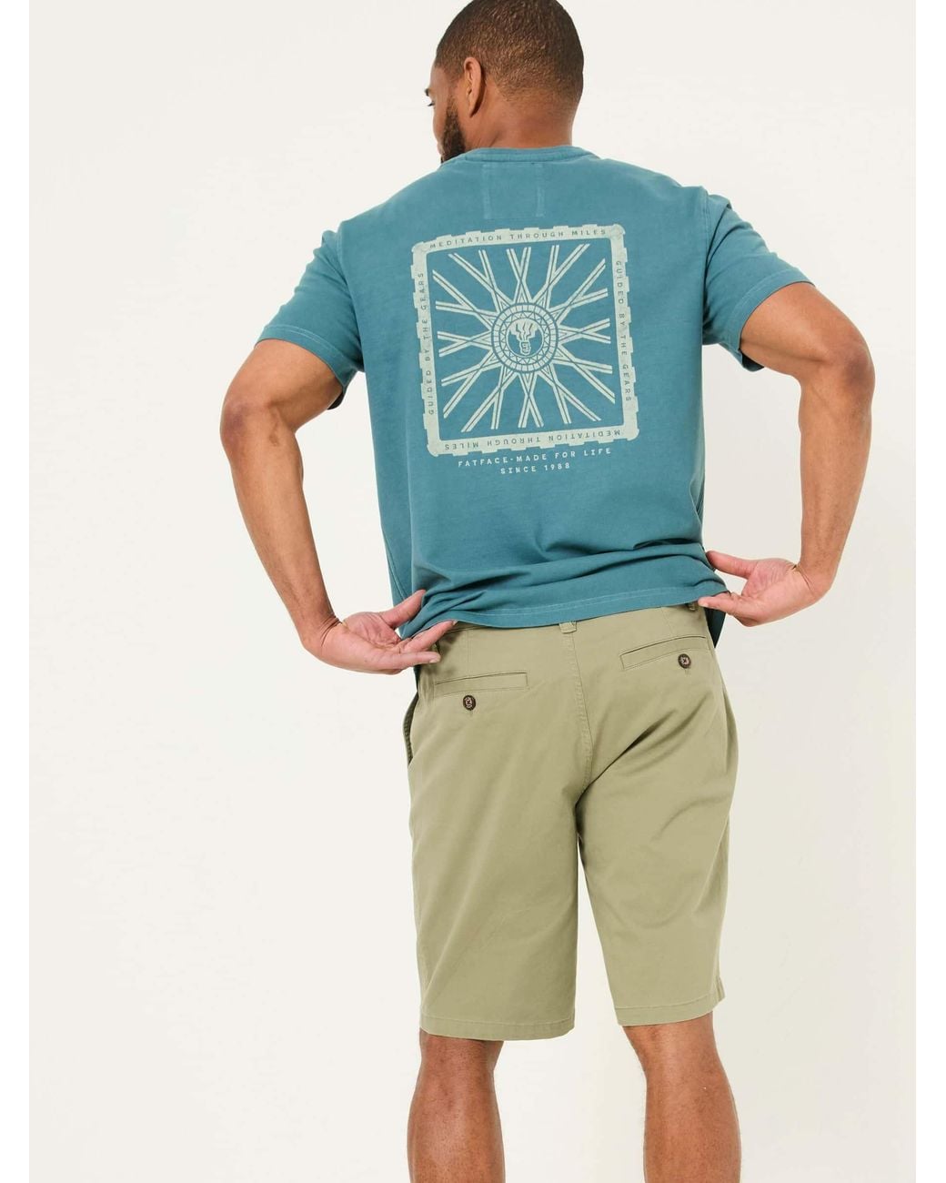 FatFace Green Mawes Chino Shorts for men