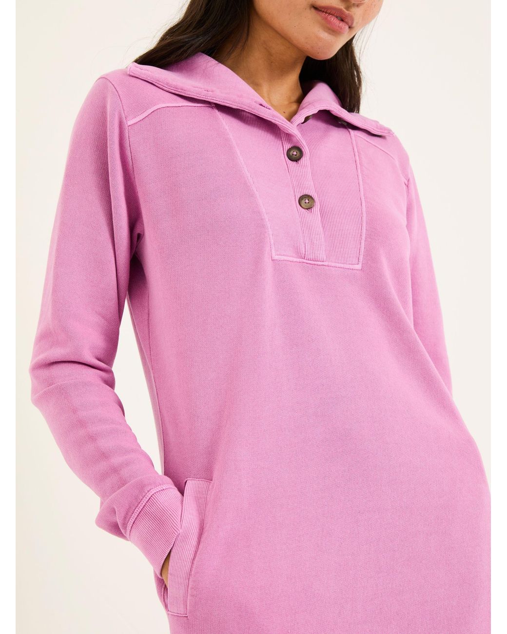 FatFace Pink 100% Cotton Willa Sweat Dress