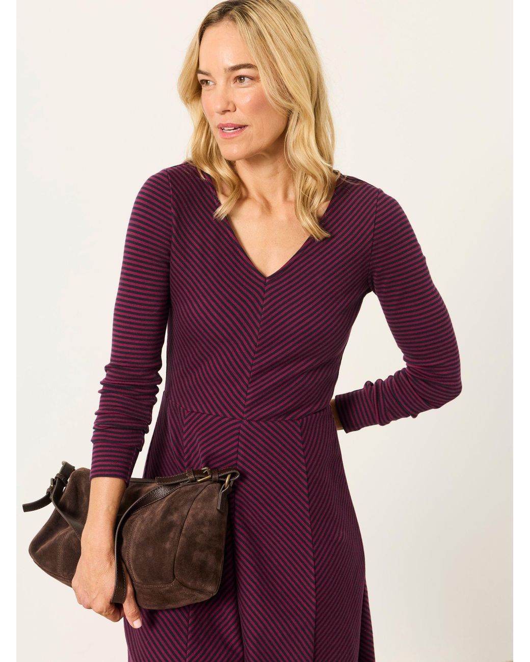 FatFace Purple Fatface Polly Petite Jersey Dress