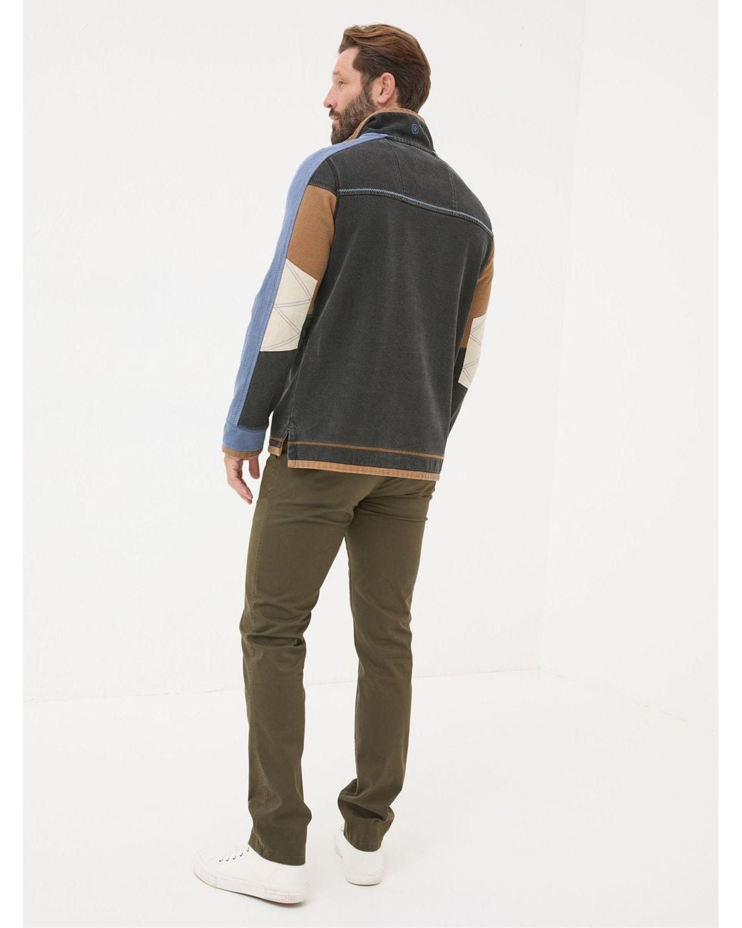 FatFace Green Slim Heyshott Chinos for men