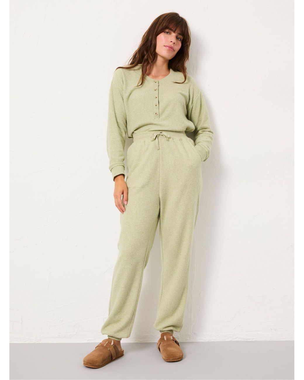FatFace Natural Cuffed Lounge Bottoms