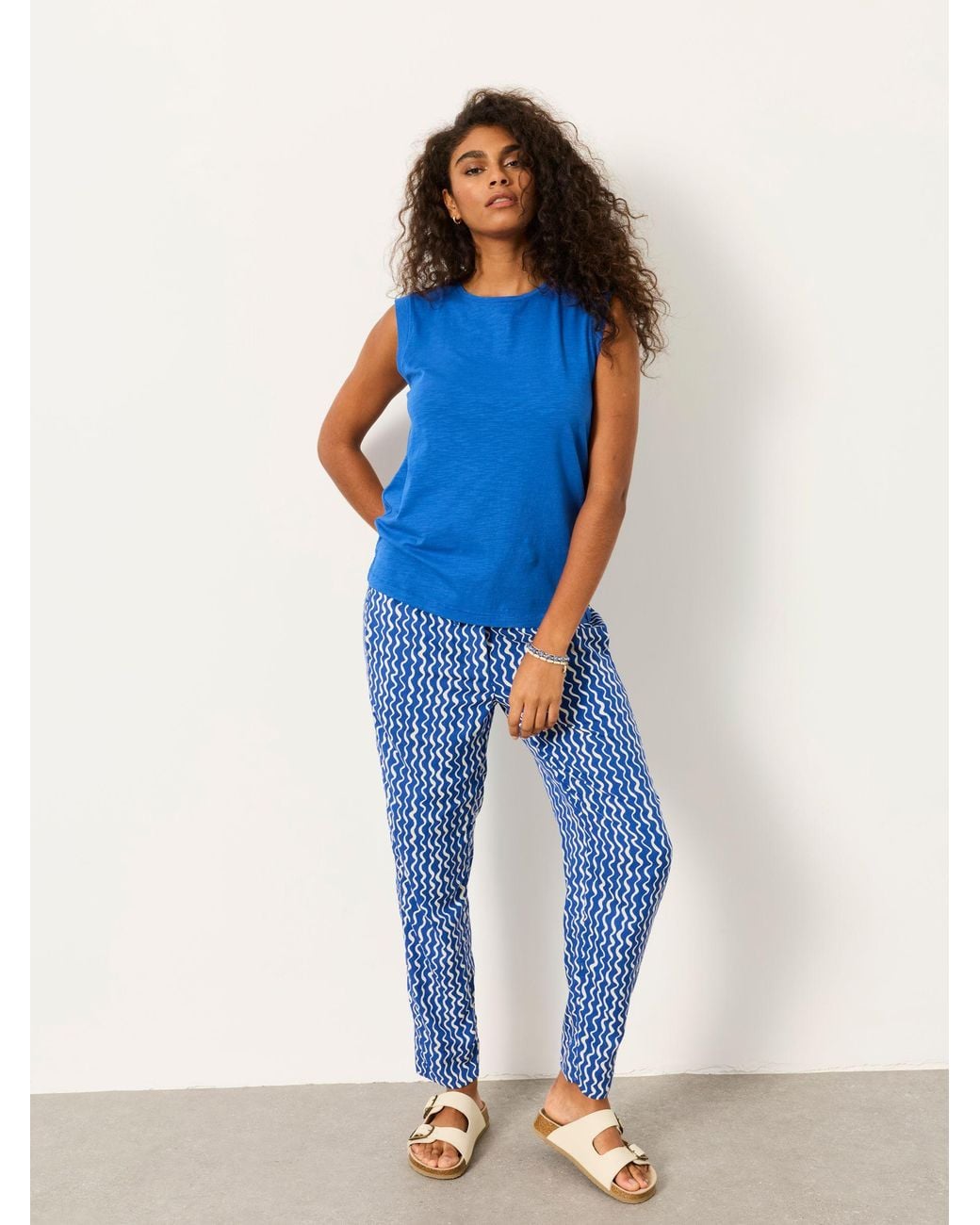 FatFace Blue Tia Jersey Tank