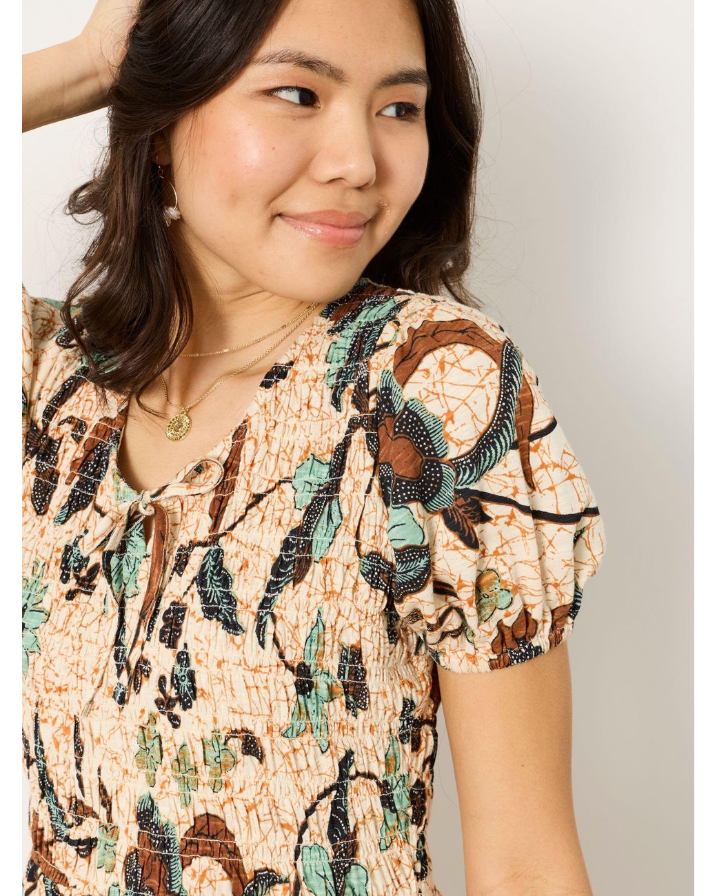 FatFace Natural Nora Petite Jersey Dress