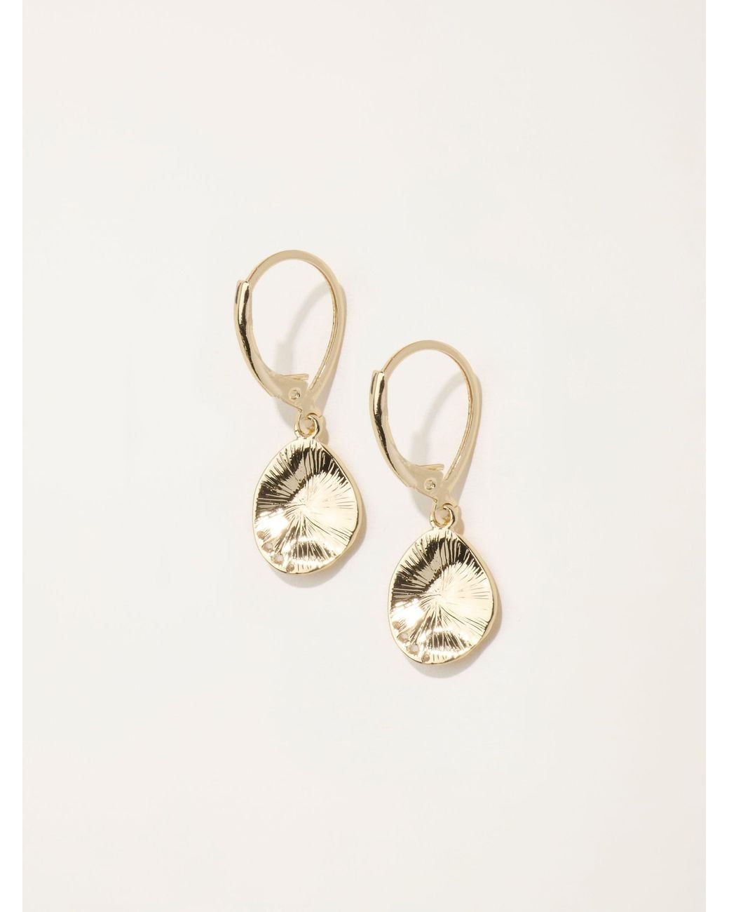 FatFace Natural Disc Drop Earrings