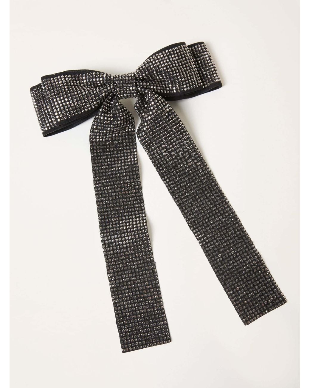 FatFace Black Sparkle Hair Bow