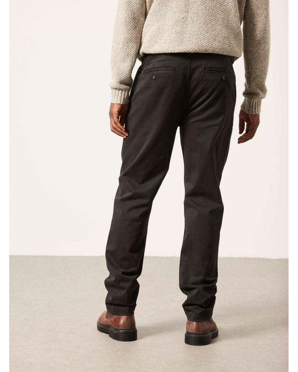 FatFace Black Hayton Slim Fit Slim Fit Chinos for men