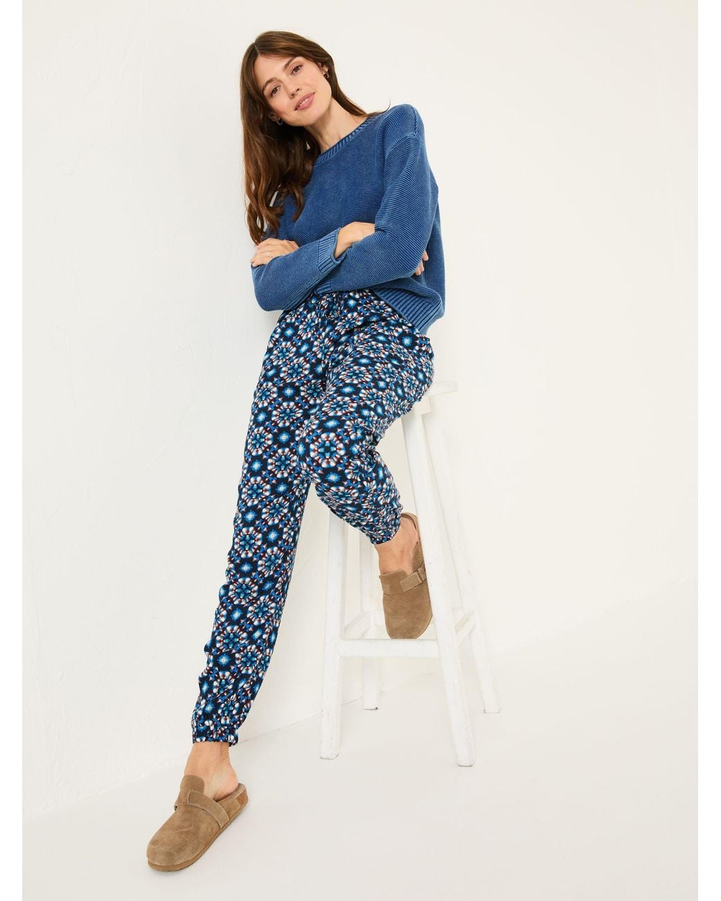 FatFace Blue Lyme Cuffed Jogger