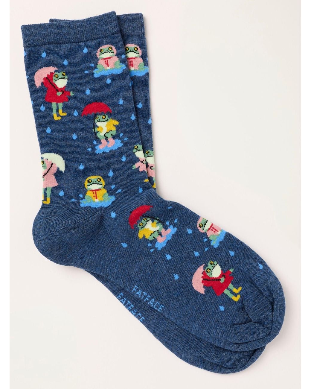FatFace Blue Fatface Frog Socks