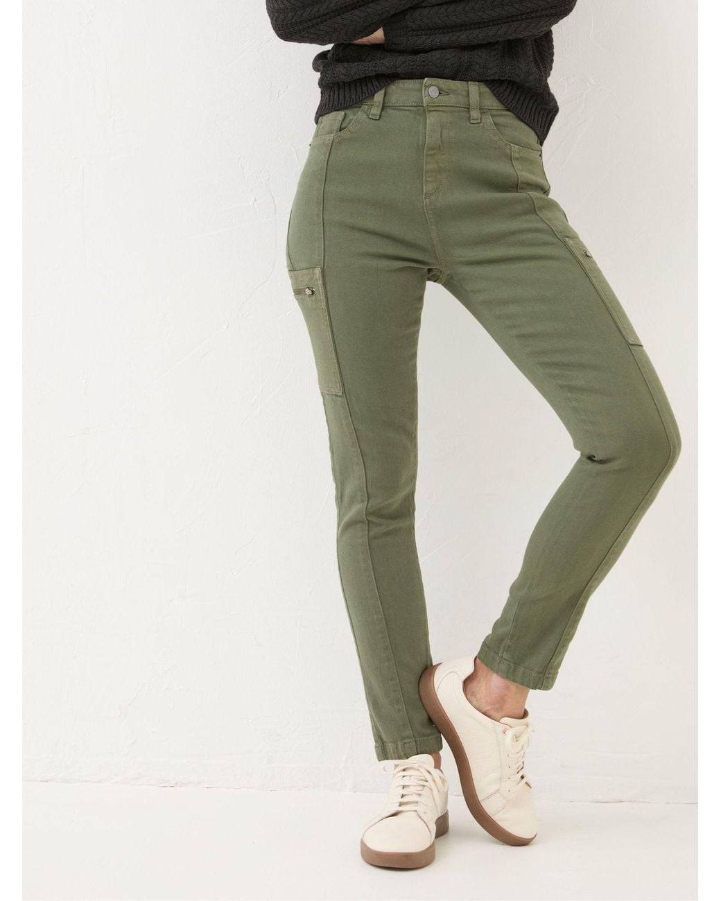 FatFace Green Malvern Cargo Trousers