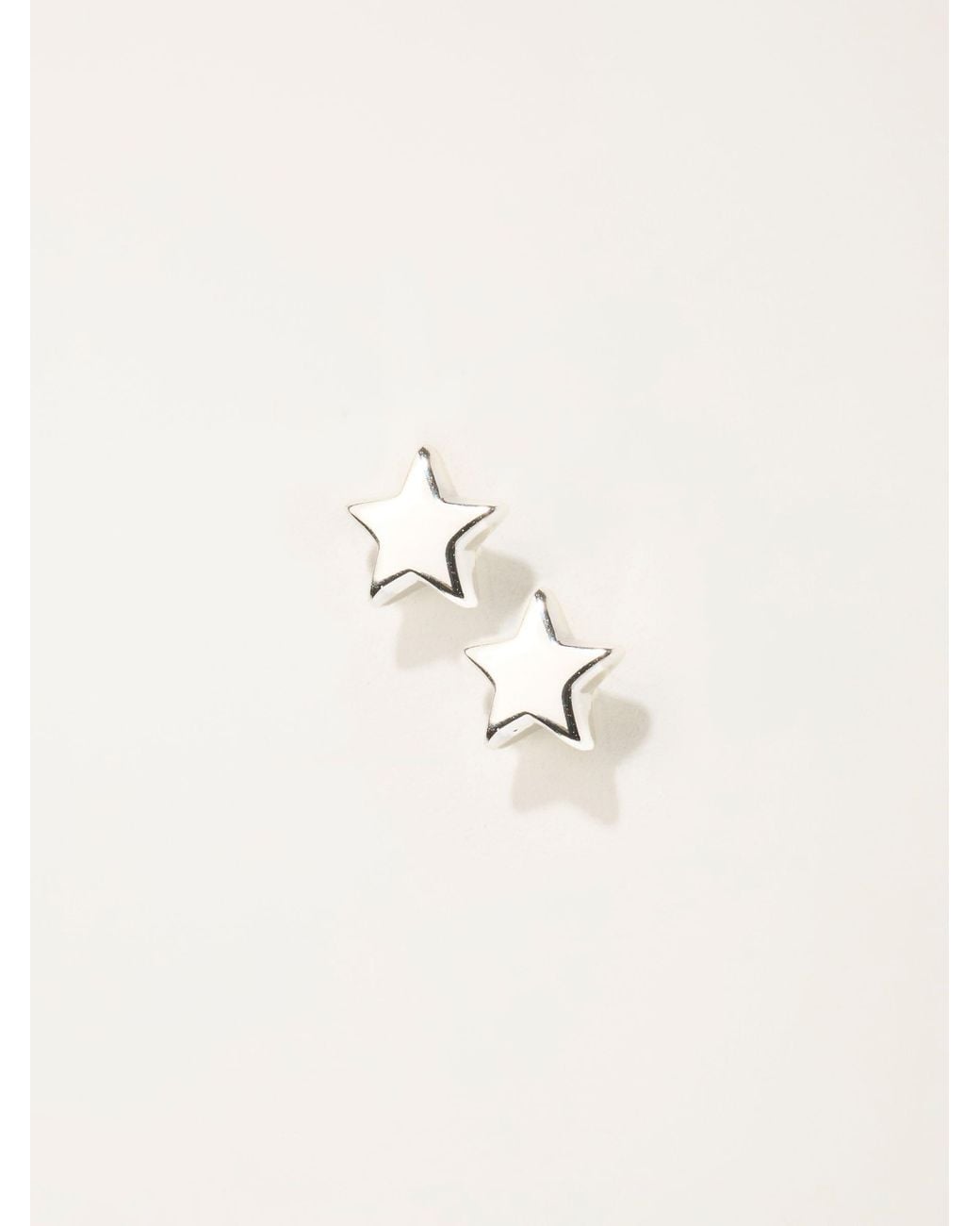 FatFace Natural Fatface Sterling Star Studs